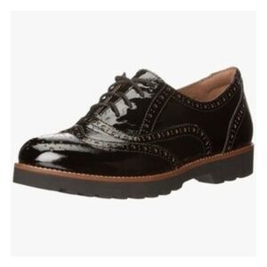Earthies Classic Black Oxford Women's Shoes